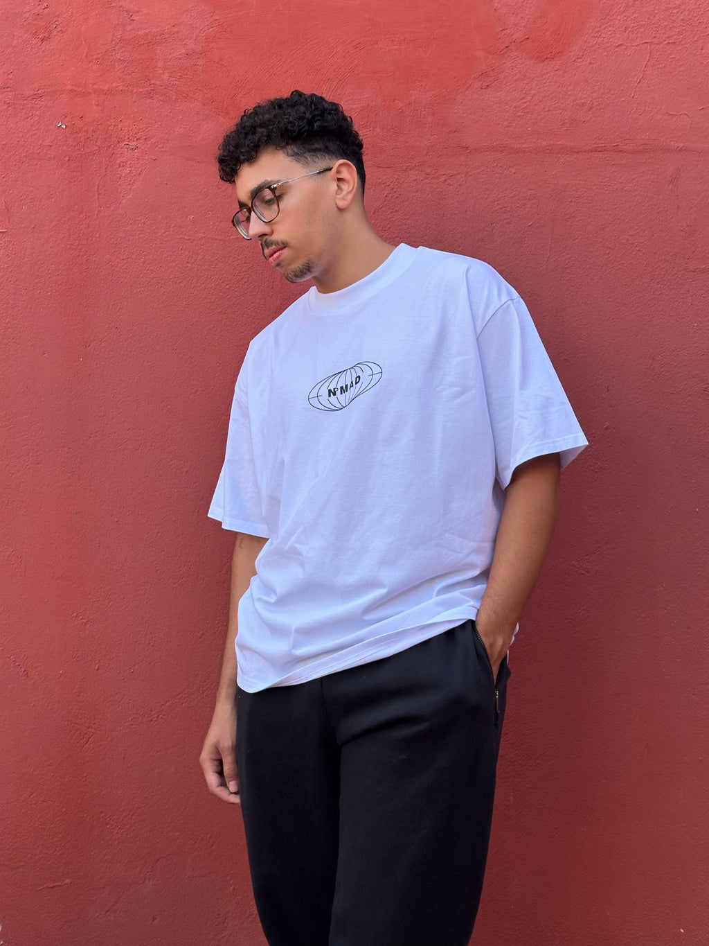 NMad basic White -  Organic Oversized Shirt