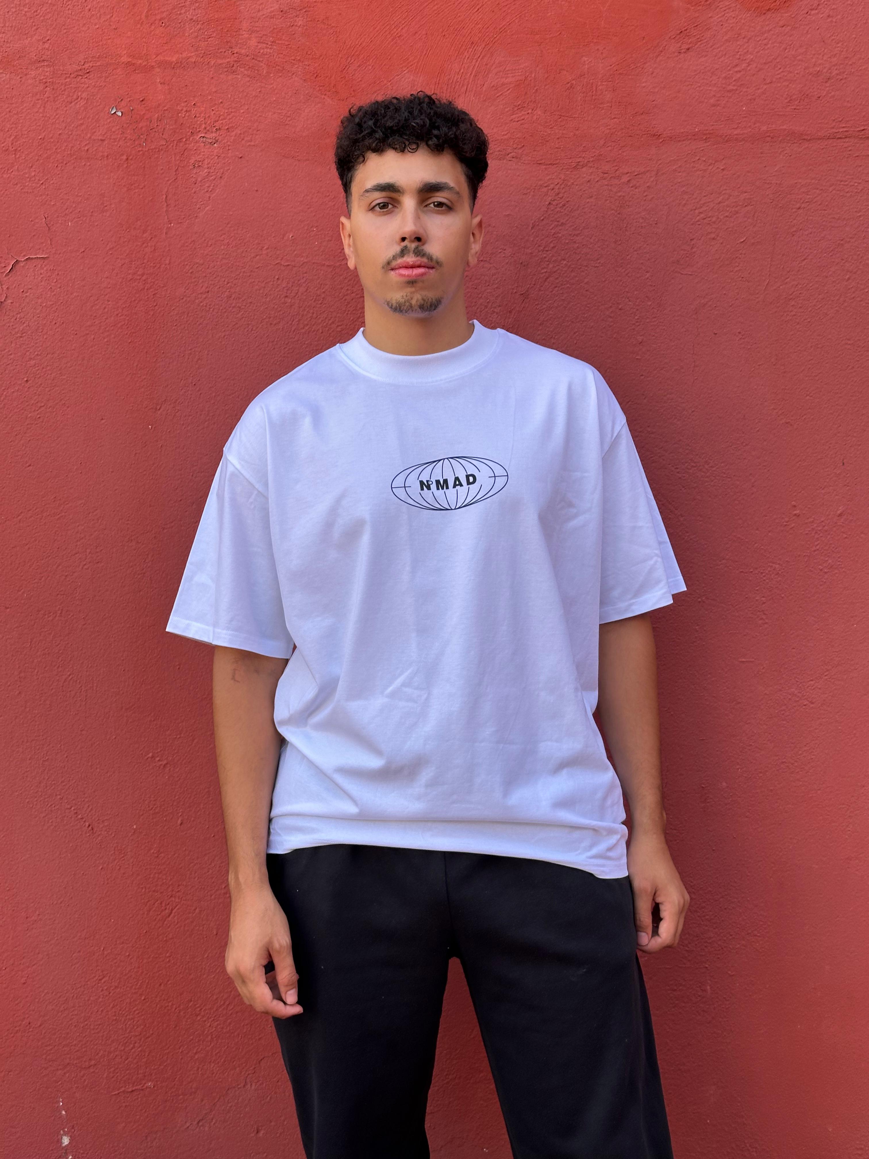 NMad basic White -  Organic Oversized Shirt