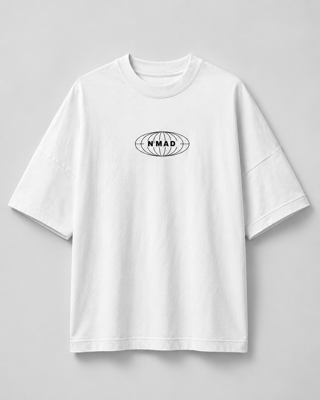 NMad basic White -  Organic Oversized Shirt