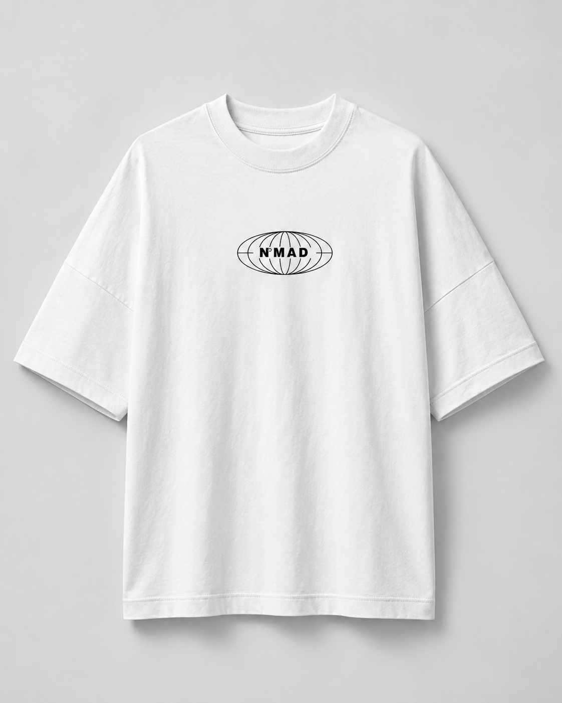 NMad basic White -  Organic Oversized Shirt